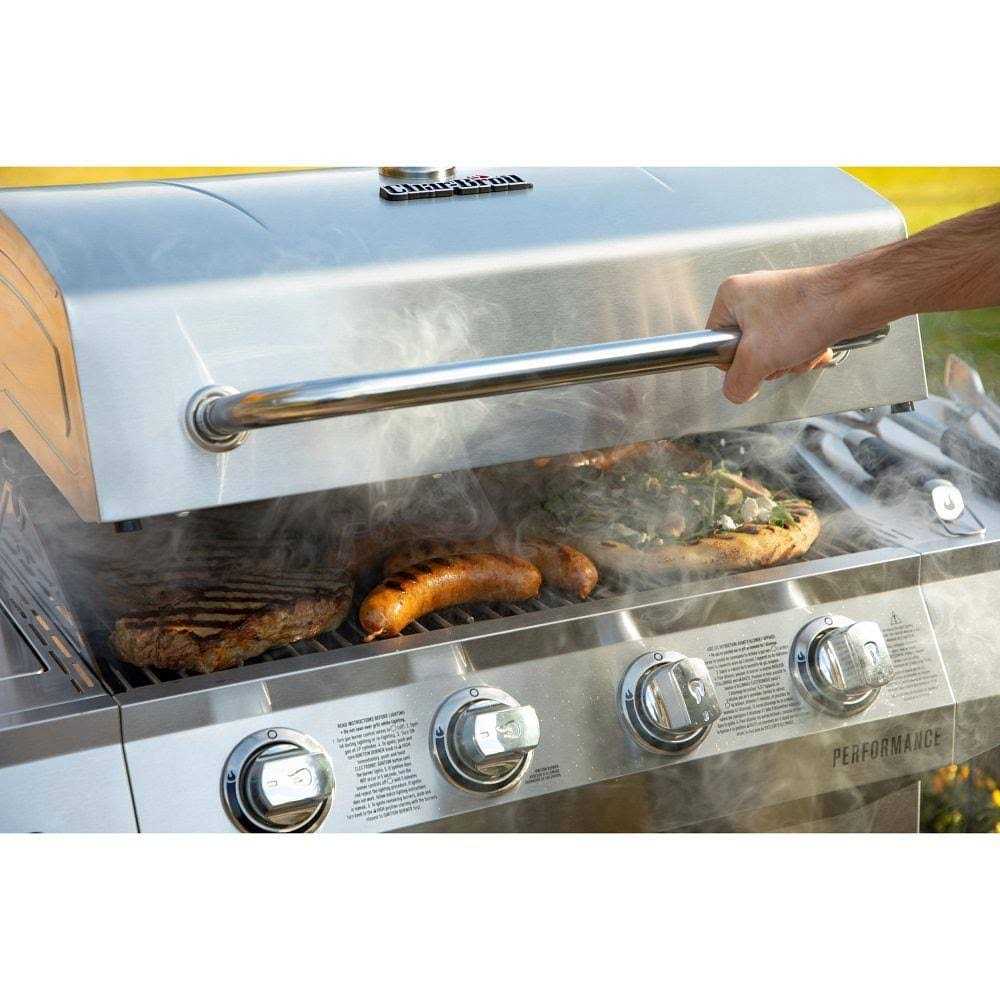 Char Broil Performance Series Silver Burner Liquid Propane Gas Grill