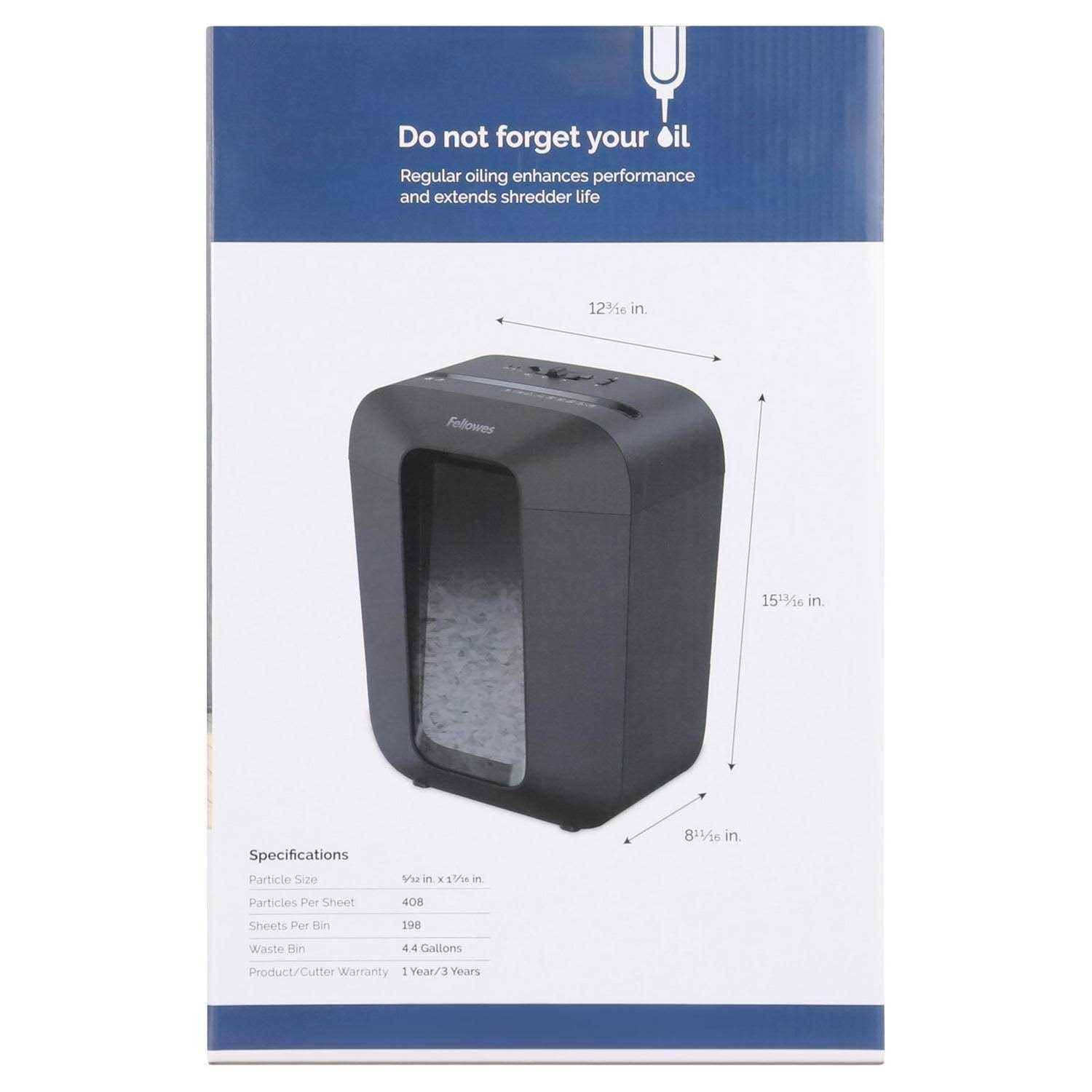 Fellowes Lx50-rs 9-Sheet Cross Cut Paper Personal Shredder - Image 5
