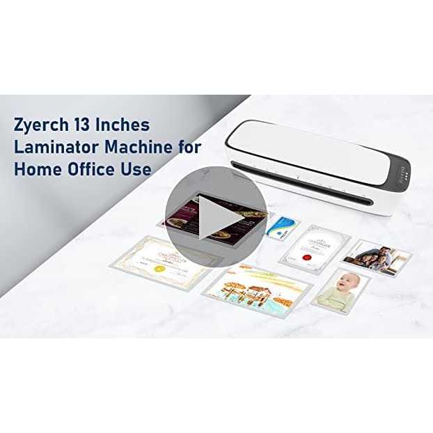 Laminator 13 Inch A3 Laminator Machine, 9 in 1 Desktop Thermal Laminator Never Jam 40 Laminating Pouches, Paper Trimmer and Corner Rounder - Image 3