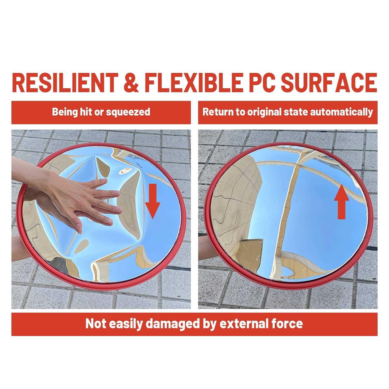 Howhite Convex Traffic Mirror Corner Mirror for Blind Spot, Garage, Warehouse, Business, Office and Traffic Security - Image 5