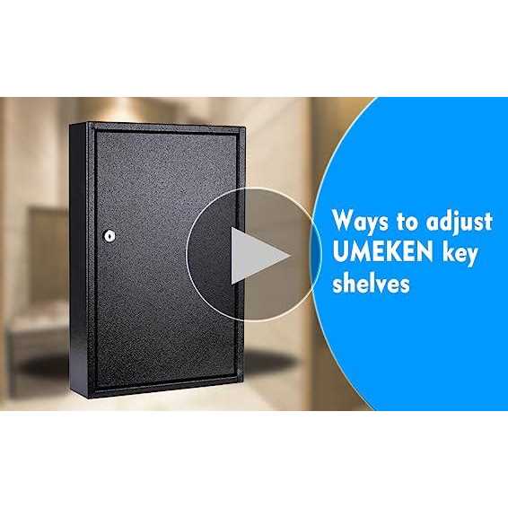 UMEKEN Key Box Wall Mount Position Metal Valet Key Cabinet Lock Box with Key Tags - Image 4