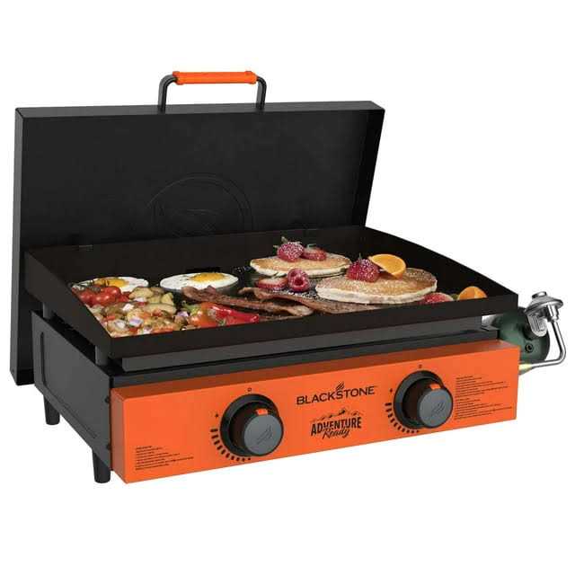 Blackstone Adventure Ready 2-Burner 22 Propane Griddle in Orange - Image 3