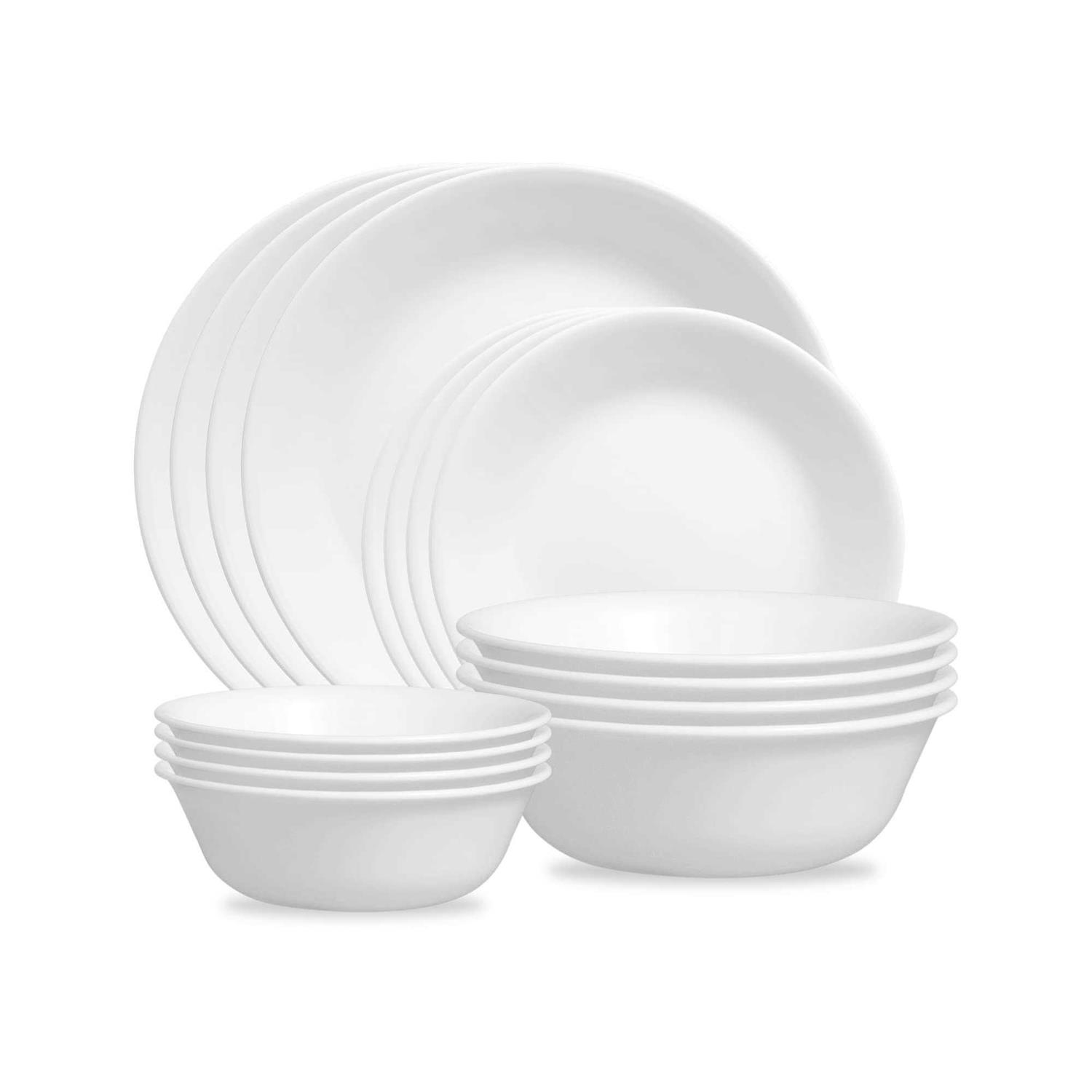 Corelle Winter Frost White 16-Piece Dinnerware Set