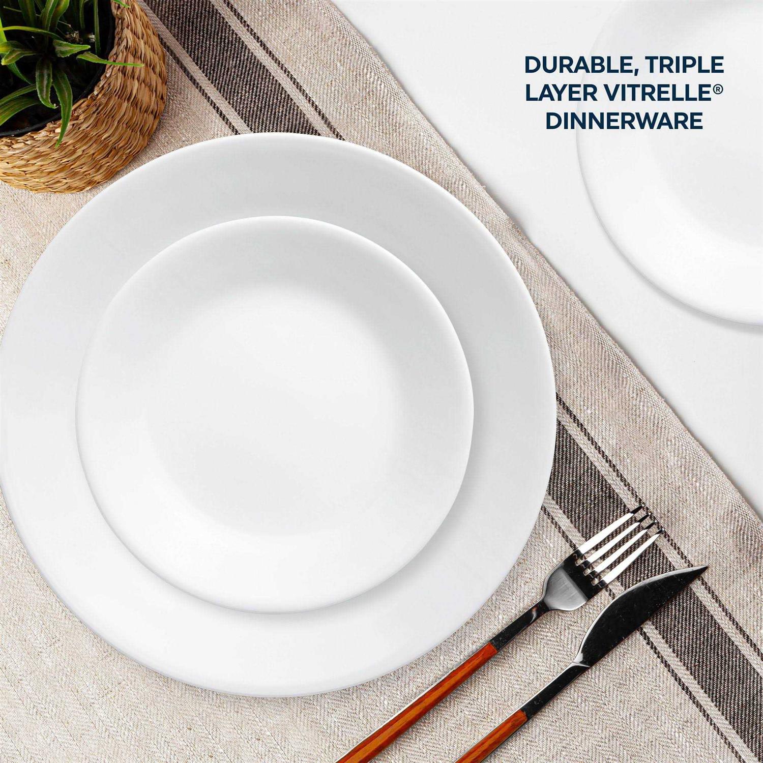 Corelle Winter Frost White 16-Piece Dinnerware Set - Image 4