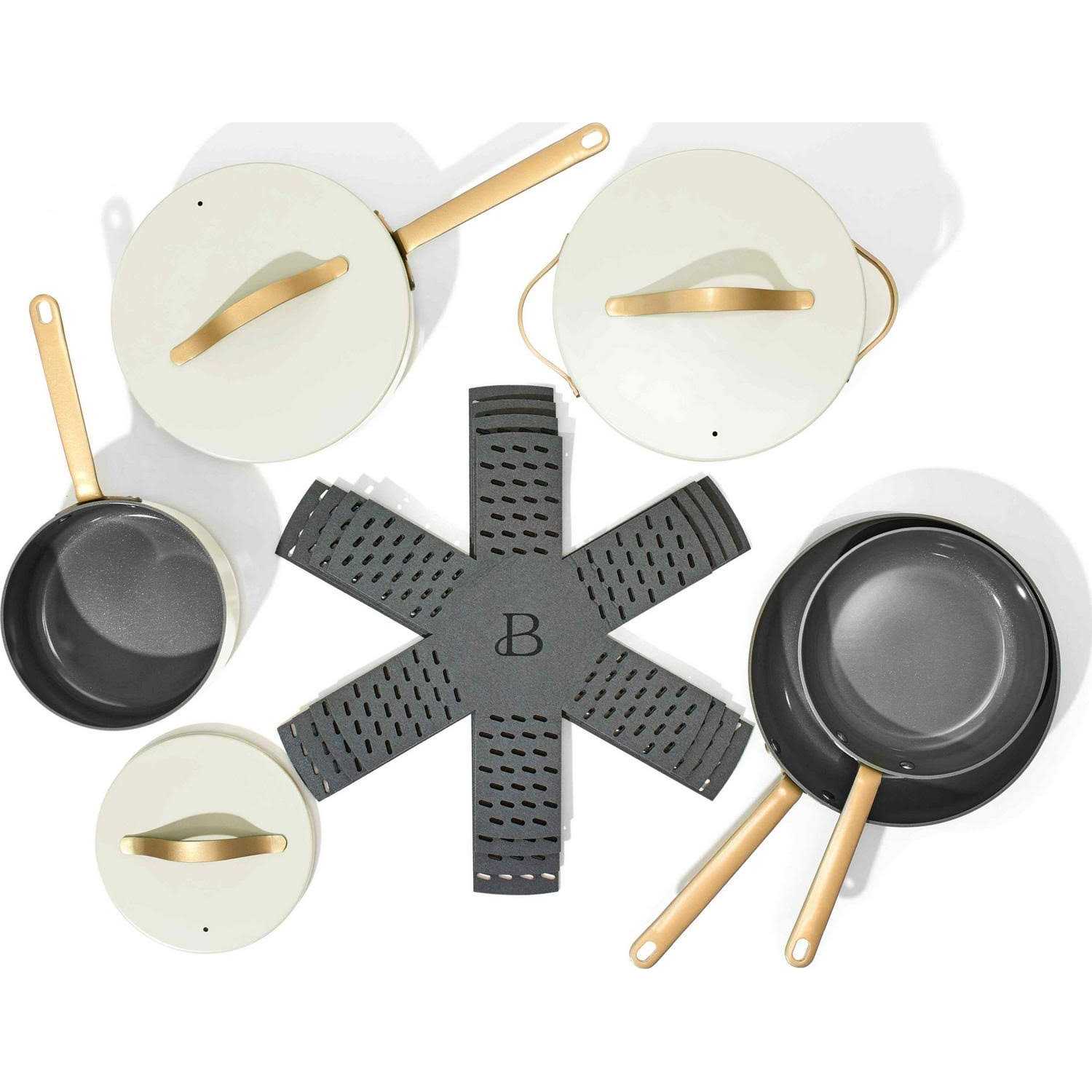 Beautiful 12pc Ceramic Non-Stick Cookware Set - Image 4
