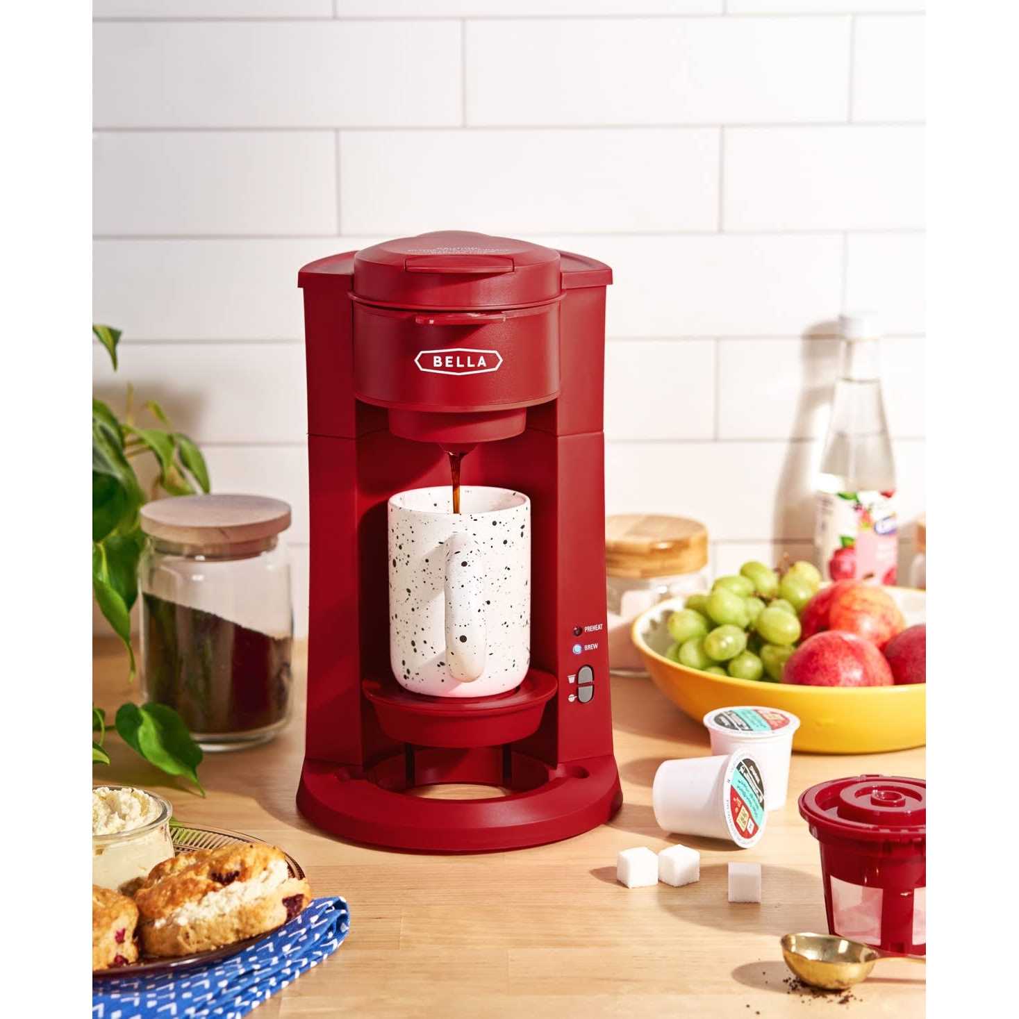 Bella 15 oz. Dual Brew Single Serve Coffee Maker with Auto Shutoff - Image 4