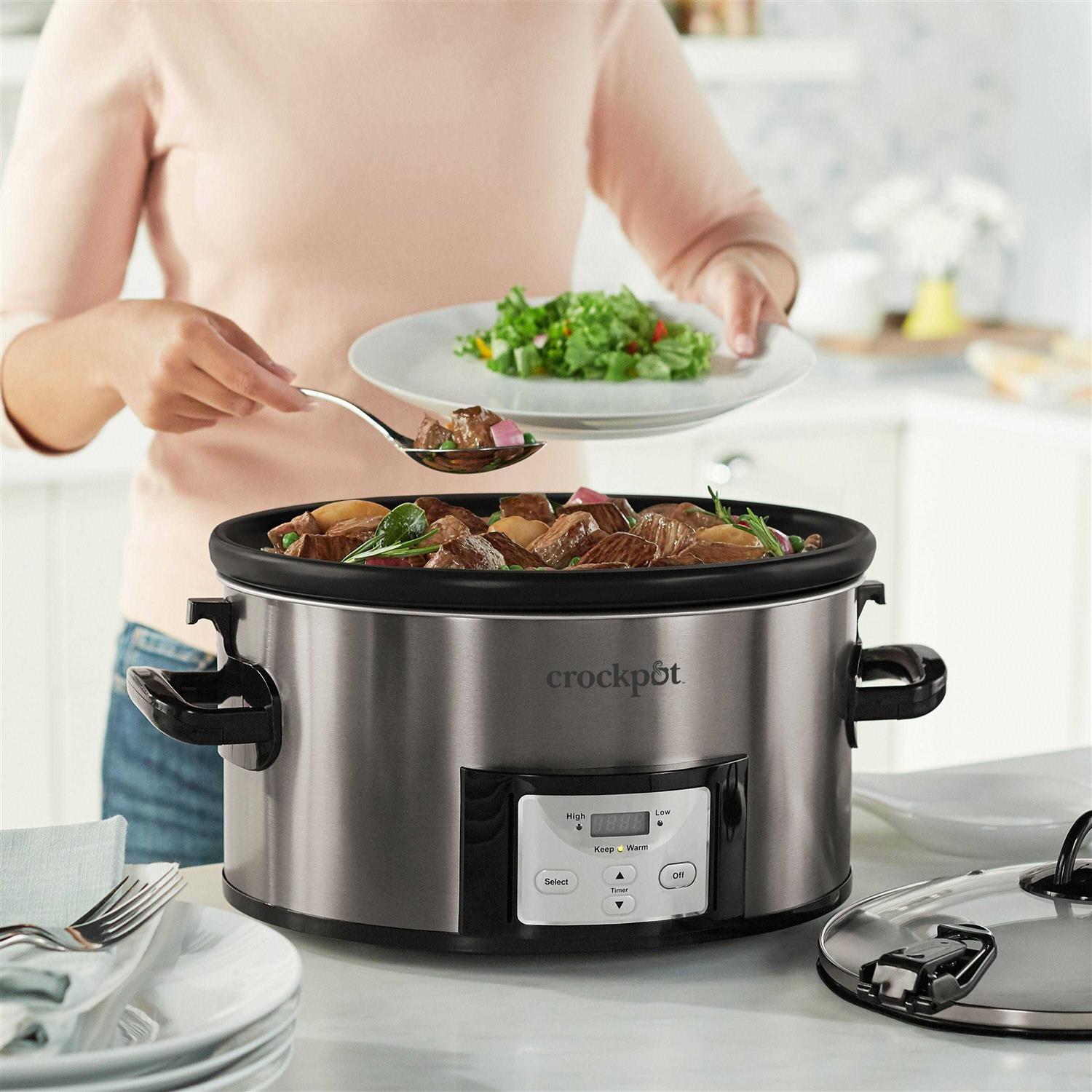 Crock Pot 7qt Cook & Carry Programmable Easy-Clean Slow Cooker - Image 3