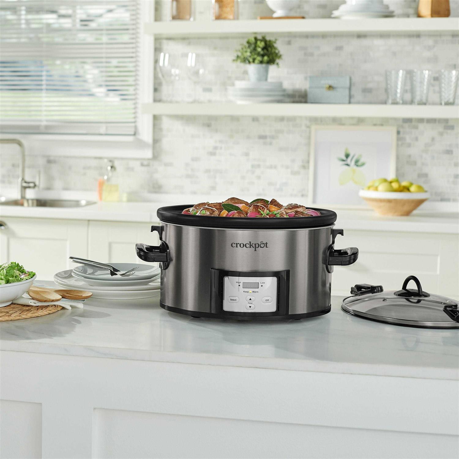 Crock Pot 7qt Cook & Carry Programmable Easy-Clean Slow Cooker - Image 4