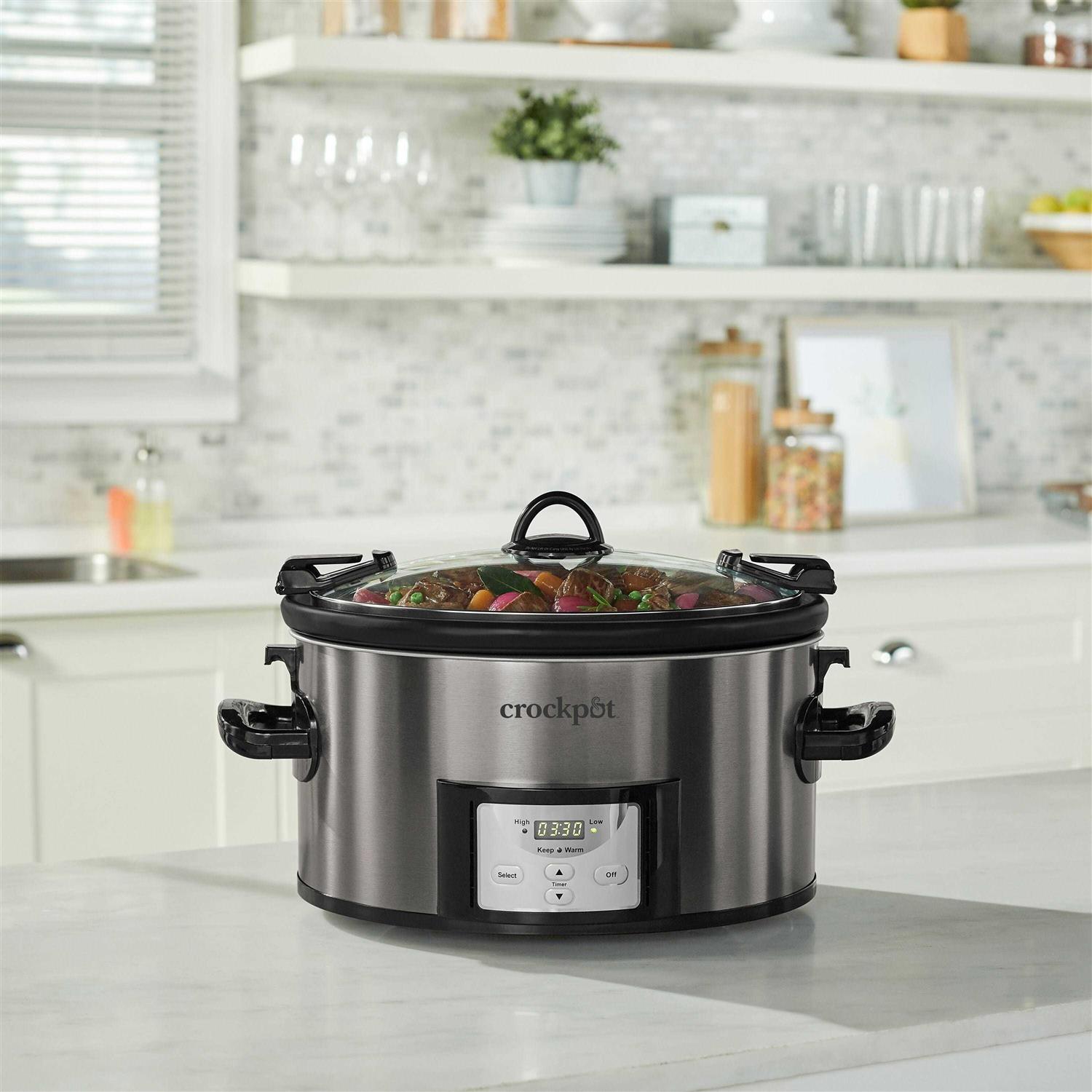 Crock Pot 7qt Cook & Carry Programmable Easy-Clean Slow Cooker - Image 5