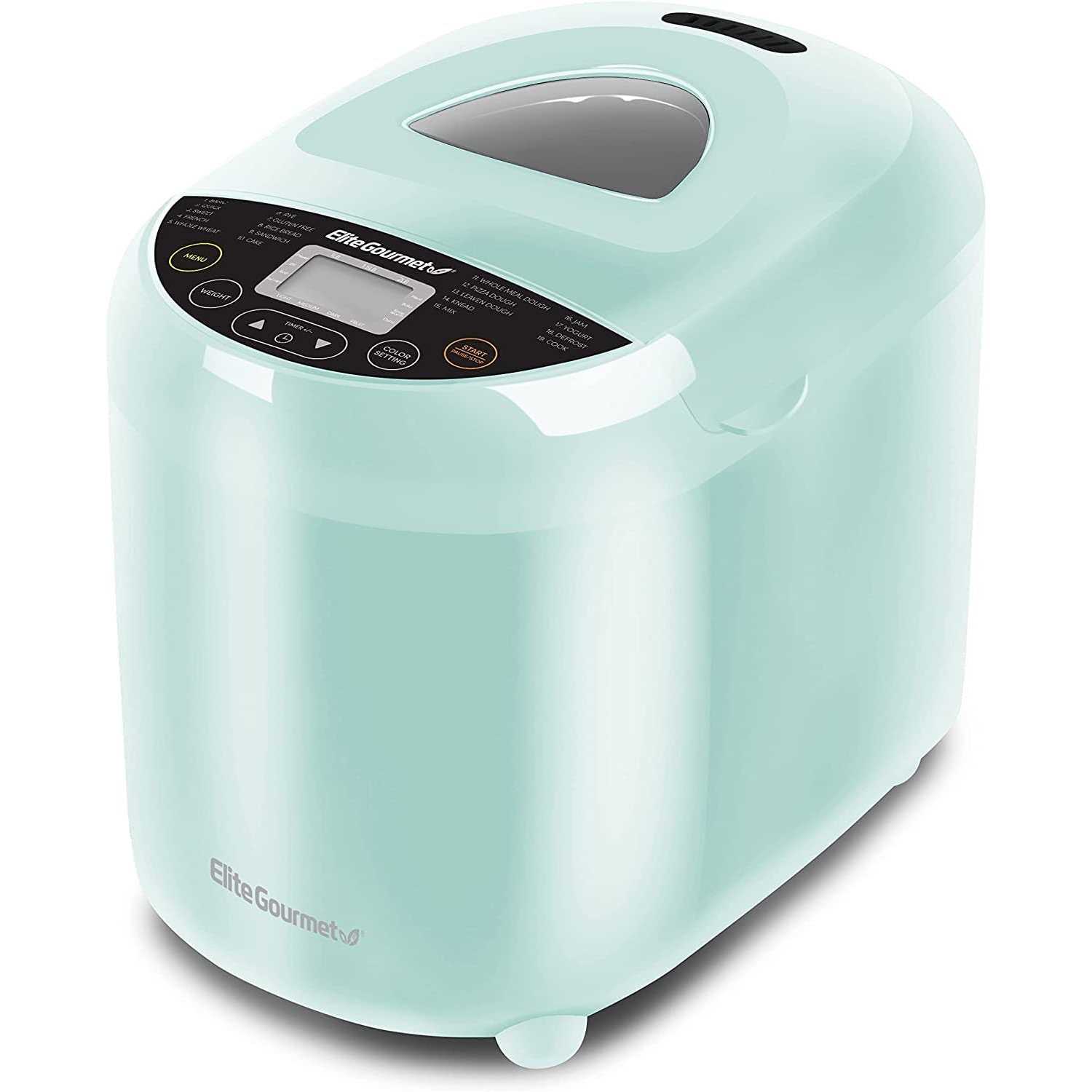 Elite Gourmet 2-lb Programmable Bread Machine Maker