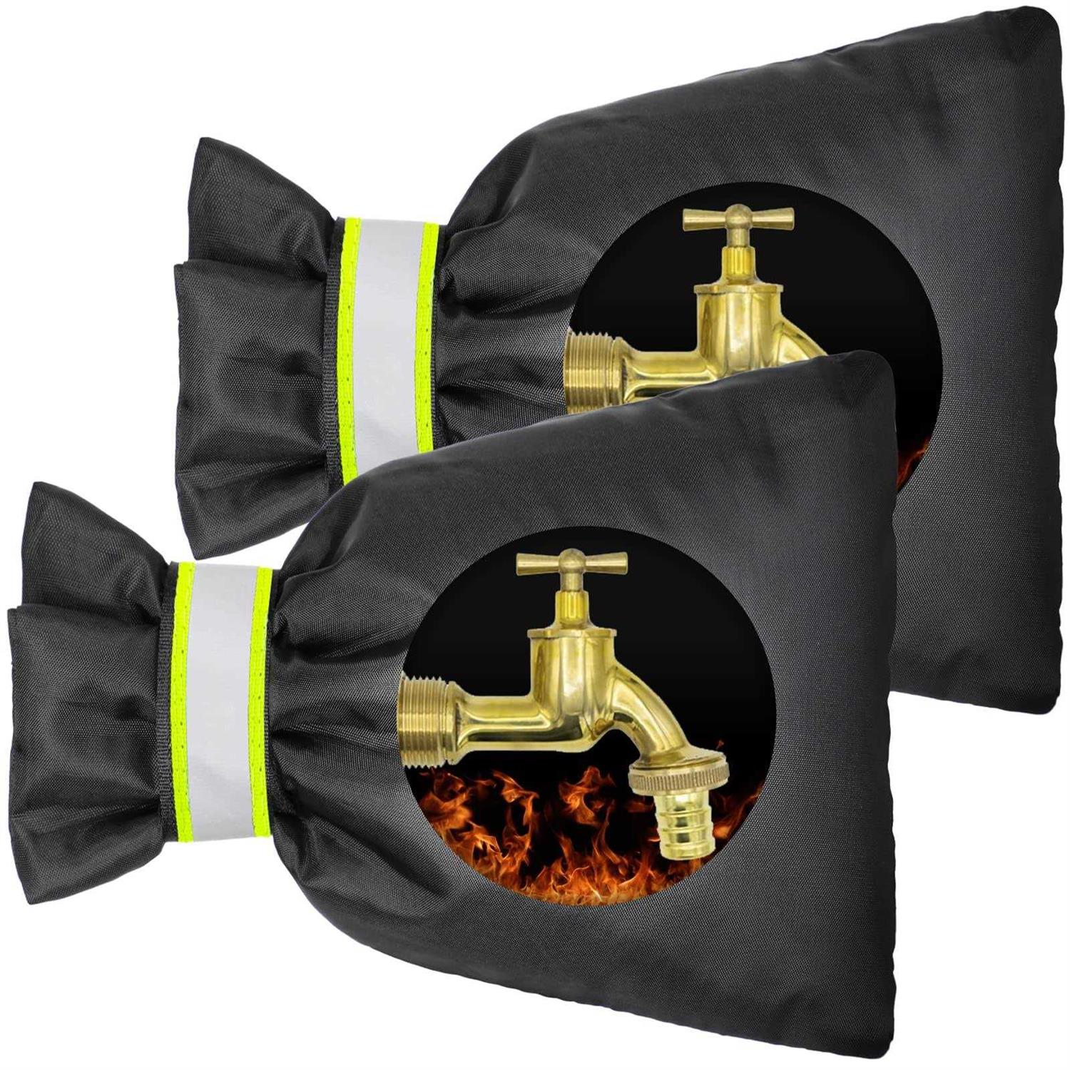 DELUX Outdoor Faucet Covers 2 Pack for Winter 9.05 H X 6.89 W