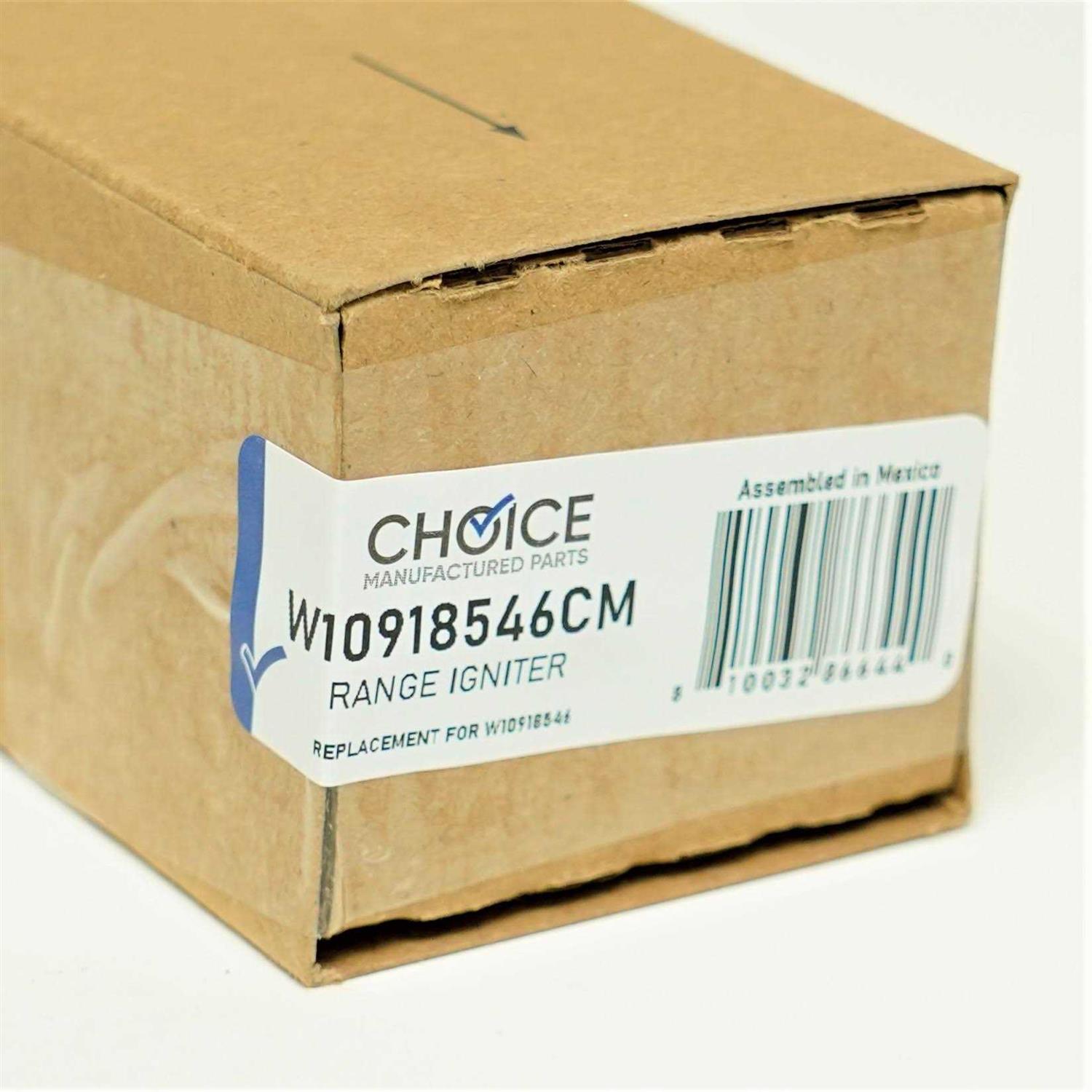 Choice Parts W10918546 for Whirlpool Range Oven Igniter 98005652 Coorstek - Image 3