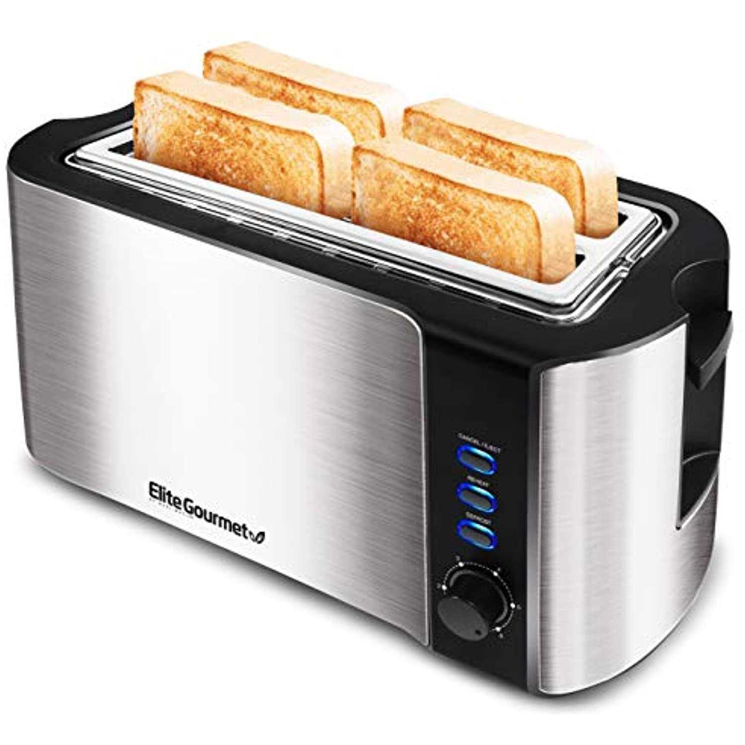 Alternative view of Elite Gourmet 4-Slice Long Slot Toaster