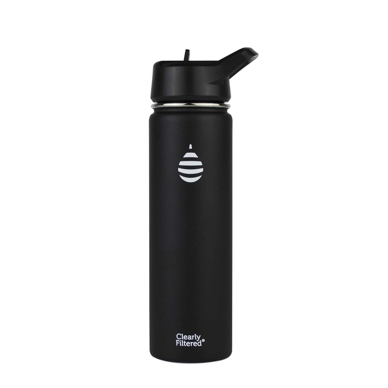 Clearly Filtered 32oz Insulated Stainless Steel Filtered Water Bottle with Filter