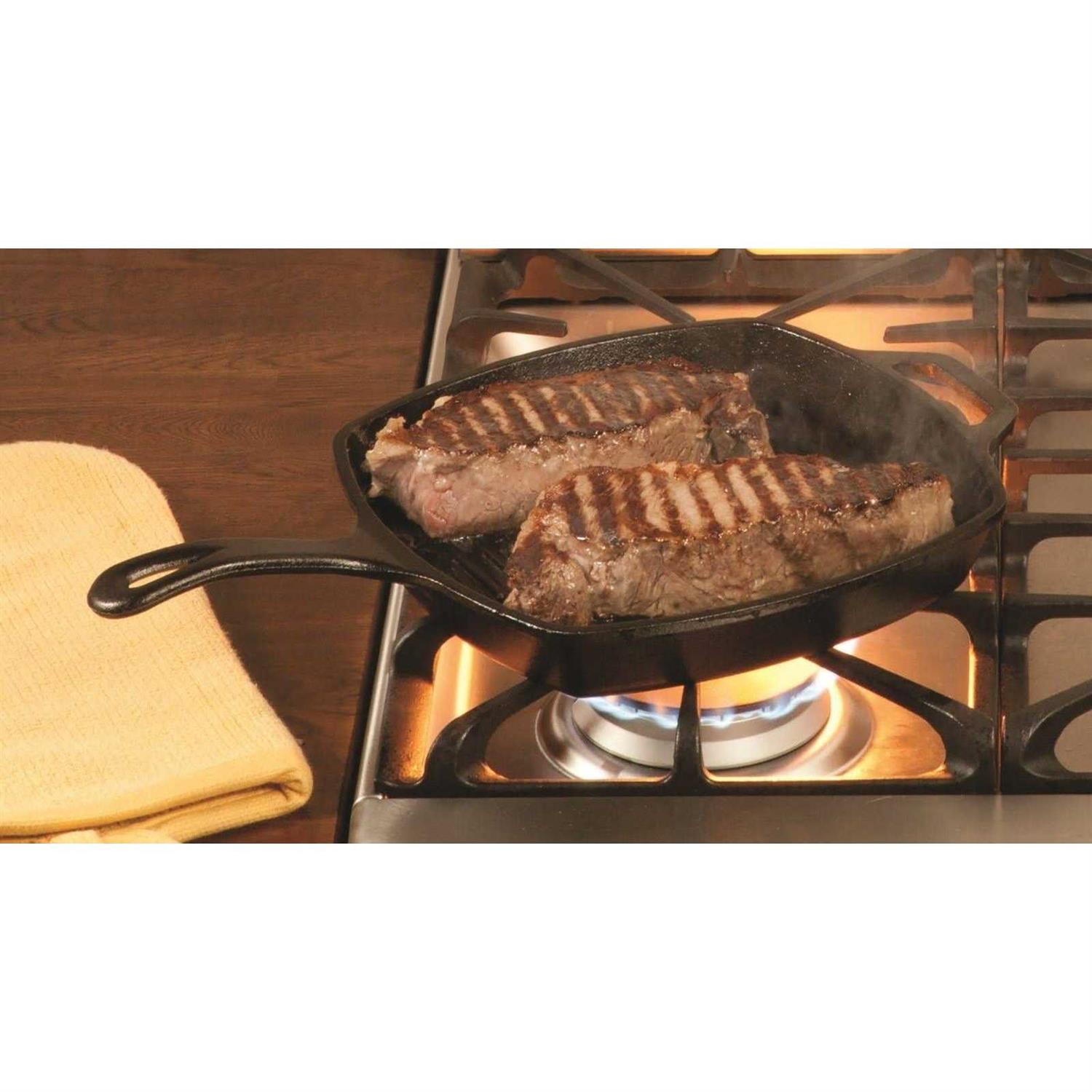 Lodge Cast Iron Square Grill Pan - Image 2