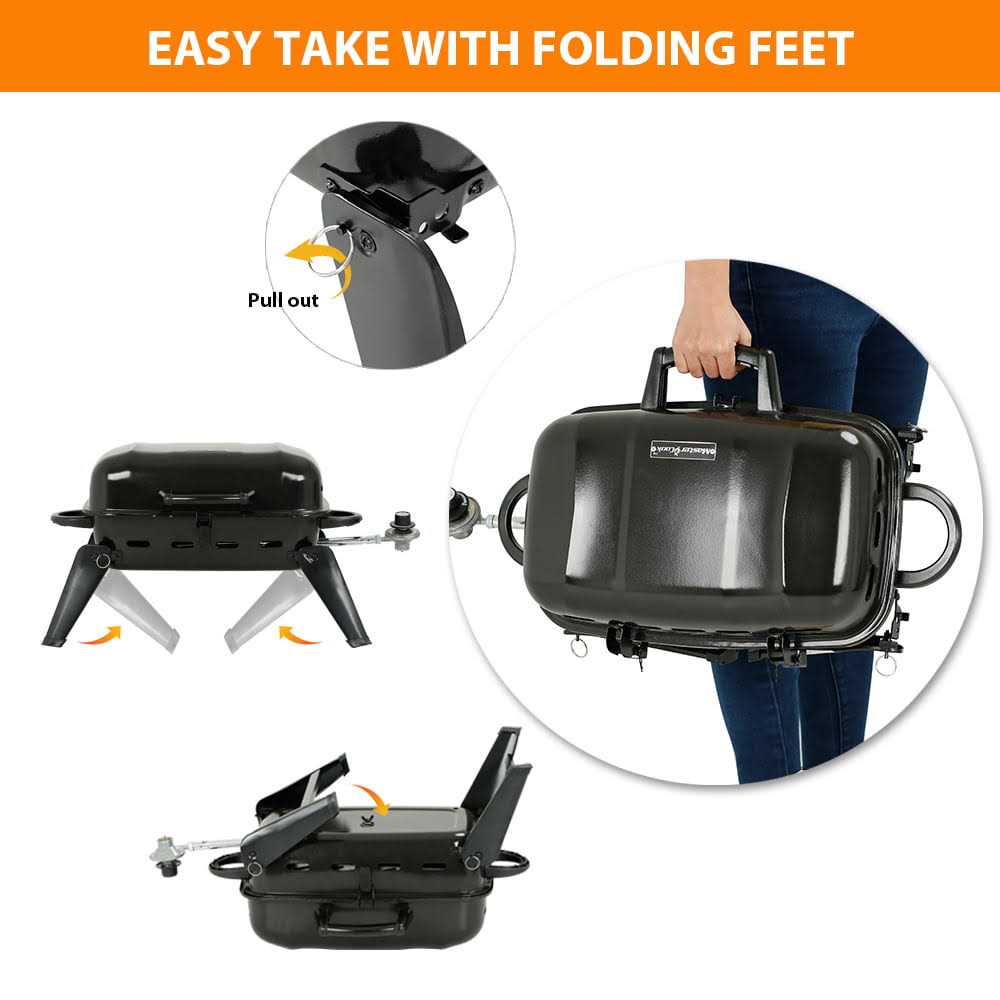 Master Cook Portable Gas Grill - Image 4