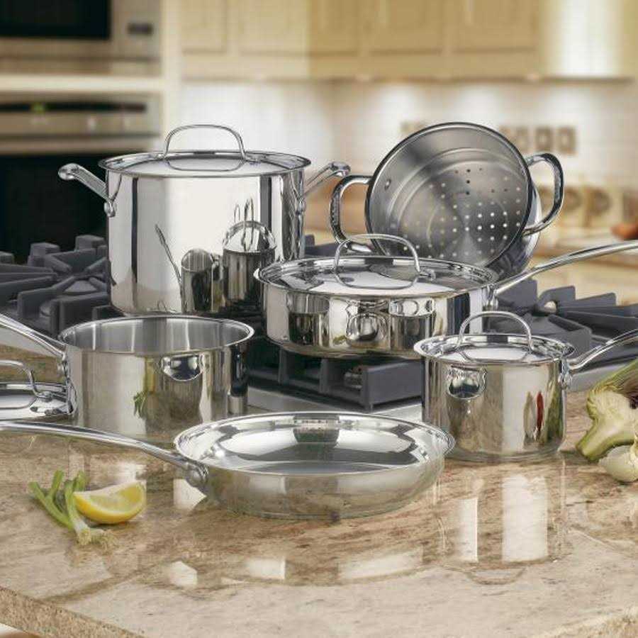 Cuisinart 10-Piece Chef's Classic Stainless Cookware Set - Image 4