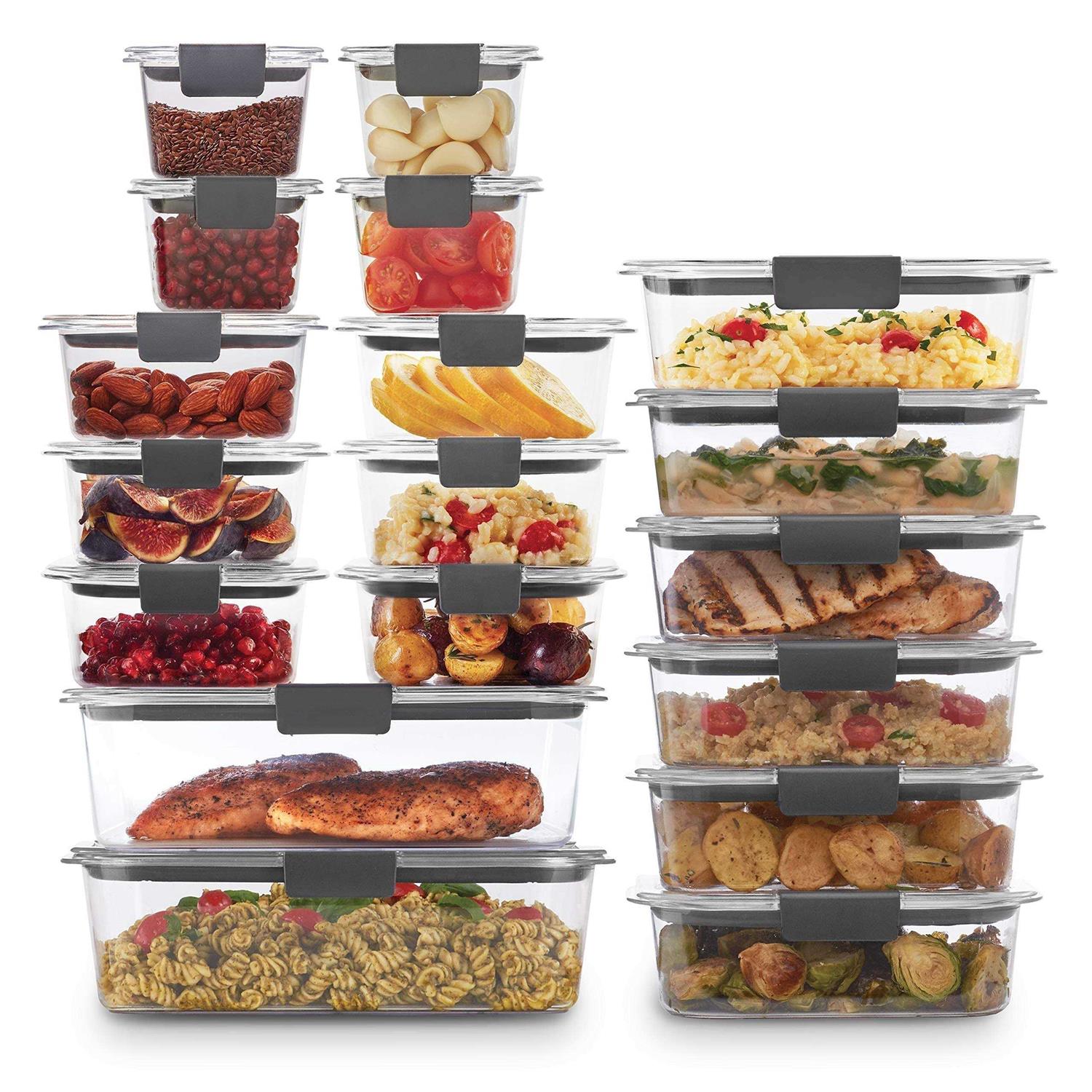 Rubbermaid Brilliance Storage 44-Piece Plastic Lids