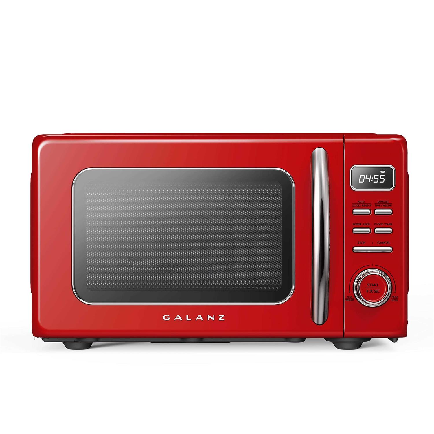 Galanz Retro Countertop Microwave Oven with Auto Cook & Reheat