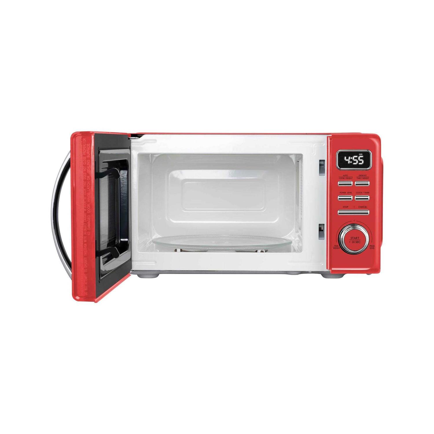 Galanz Retro Countertop Microwave Oven with Auto Cook & Reheat - Image 3
