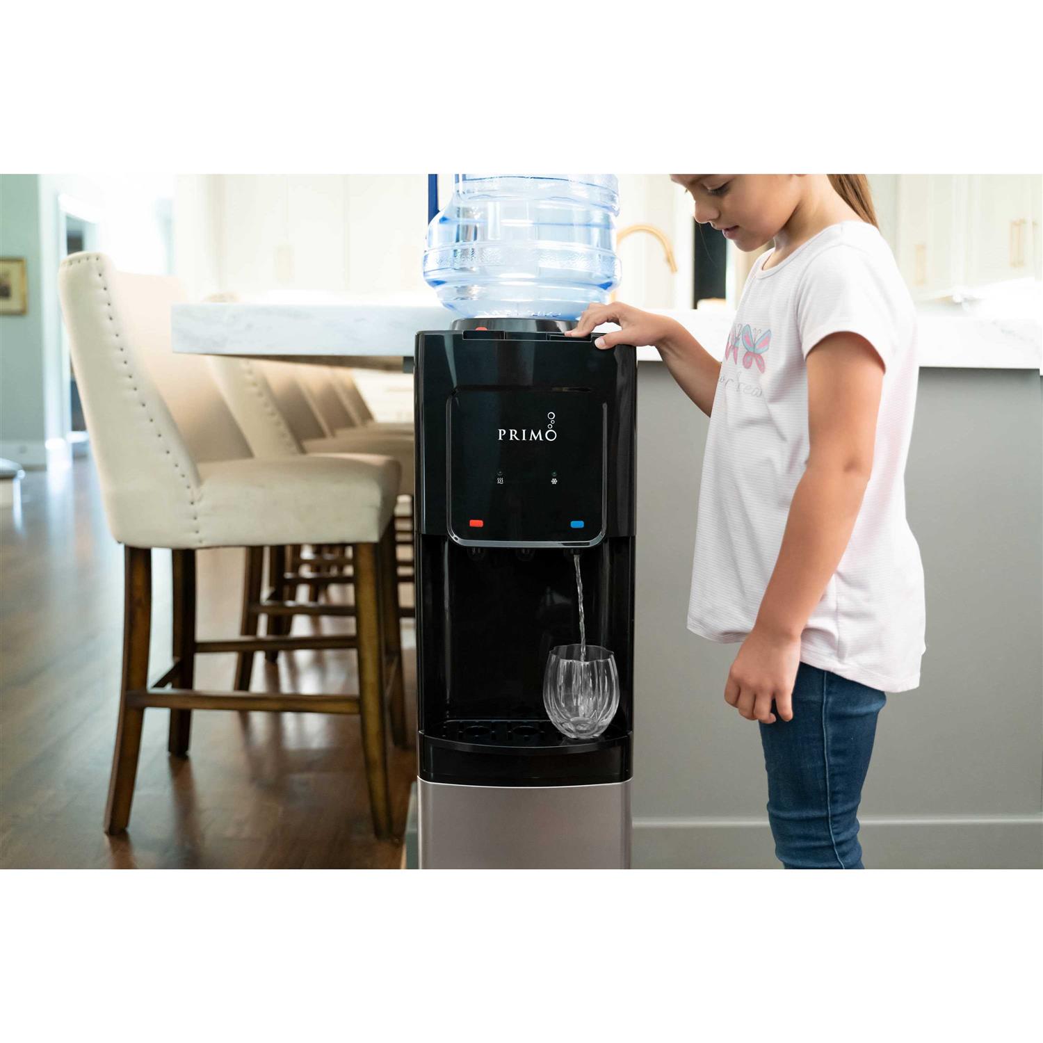 Alternative view of Primo Top Loading Black Top-Loading Cold and Hot Water Cooler Stainless Steel 601300