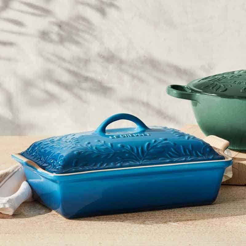 Le Creuset Olive Branch Heritage Rectangular Casserole - Image 2