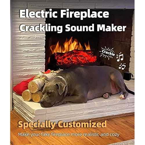 MSELTOS Fireplace Crackling Sound Maker 2 in 1 Realistic Rechargeable Fire Crackling Sound Machine for Gas & Electric Fireplace - Image 4