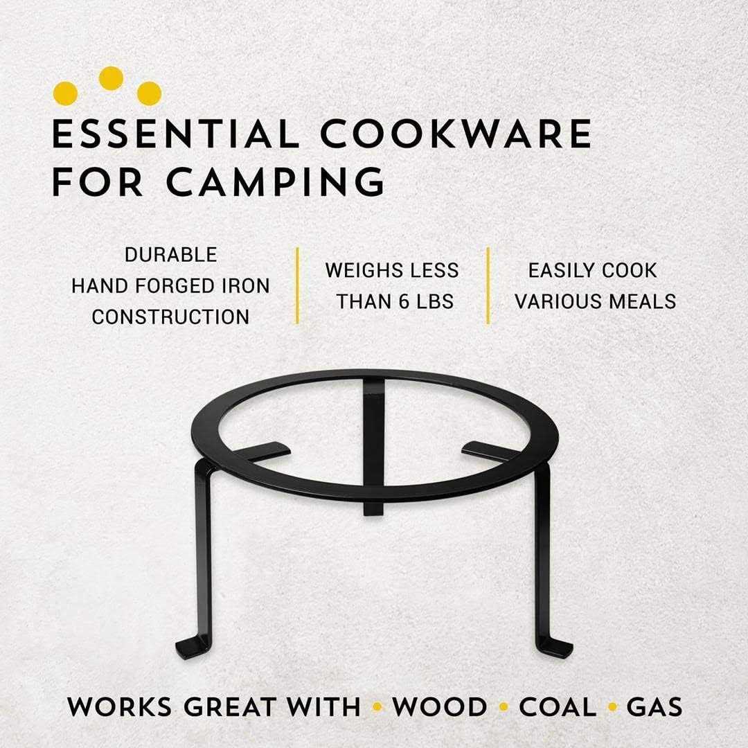 Machika Open Fire Tripod Outdoor Fire Pit Cooking Stand - Image 3