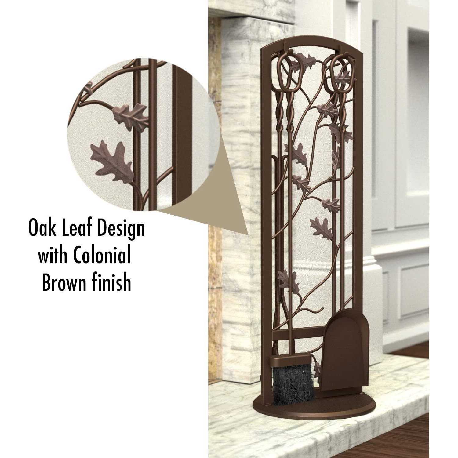 Panacea Oak Leaf Fireplace Tool Set - Image 5