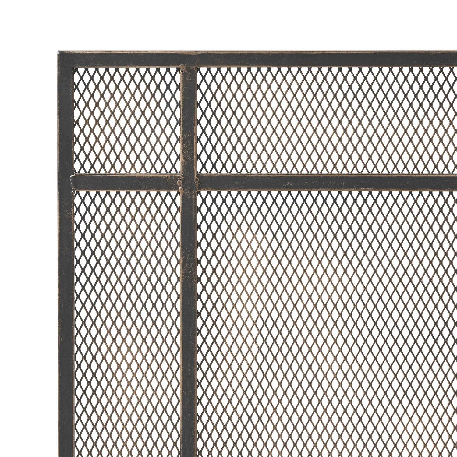 Noble House Cabarrus Modern Single Panel Iron Firescreen - Image 5