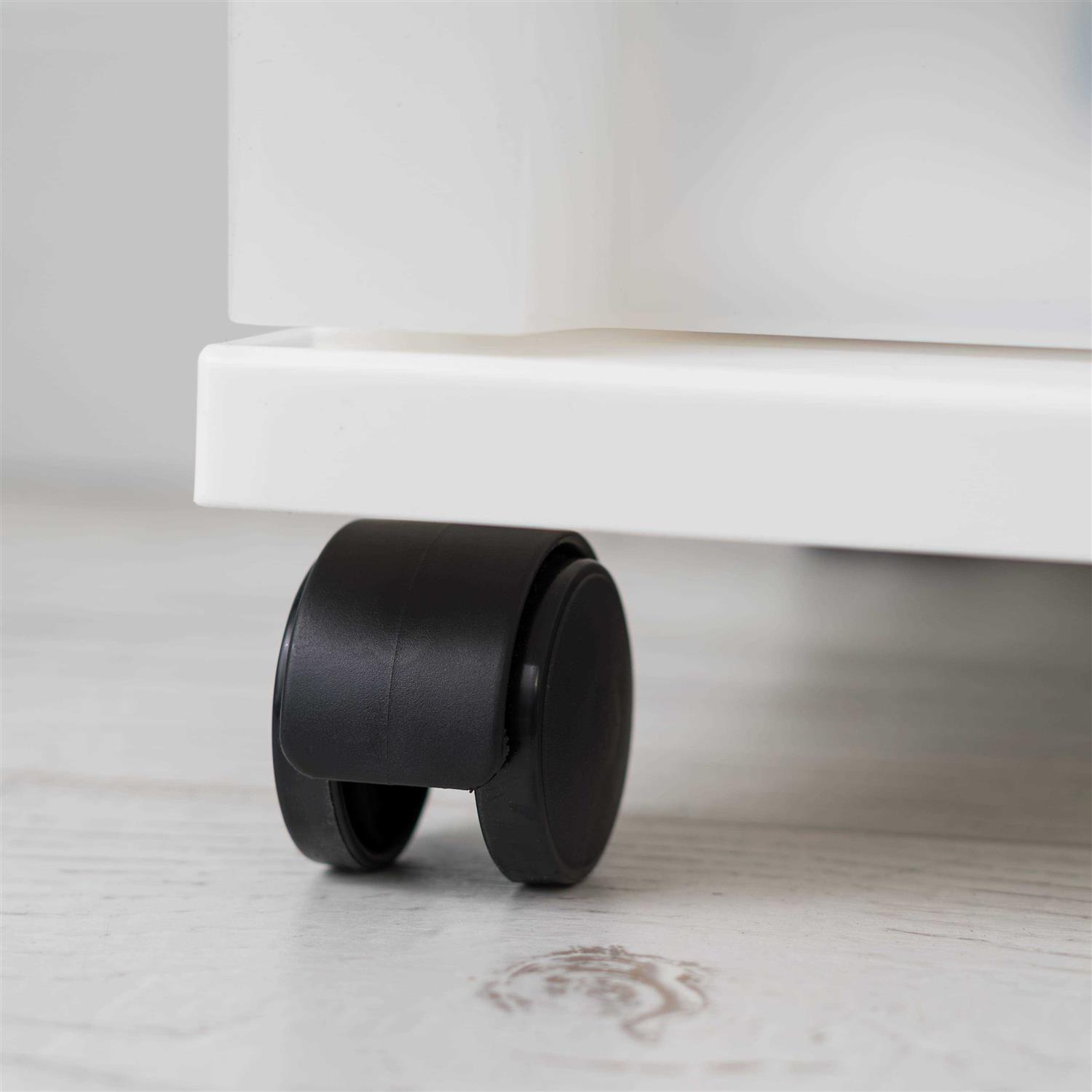 Iris 5 Drawer Storage Cart with Organizer Top - Image 3