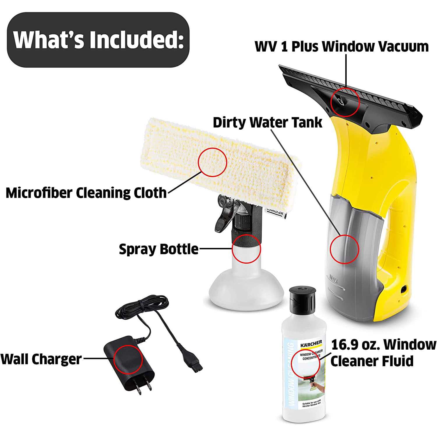 Karcher WV 1 Plus Window Vacuum - Image 4