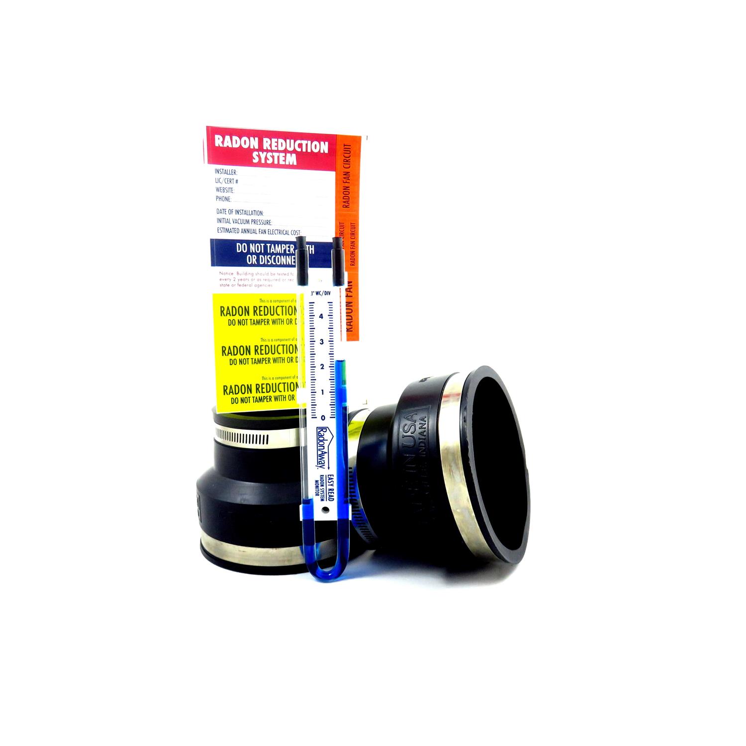 Alternative view of RadonAway Rp145 Radon Mitigation Fan