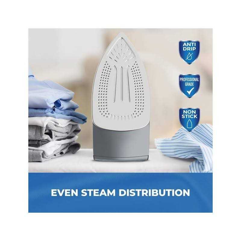 Alternative view of PurSteam World's Best Steamers Professional Grade 1700W Steam Iron for Clothes with Rapid Even Heat Scratch Resistant Stainless Steel Sole Plate