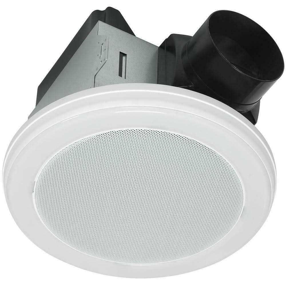 Home NetWerks 80 CFM Ceiling Mount Bluetooth Stereo Speaker Bathroom Exhaust Fan