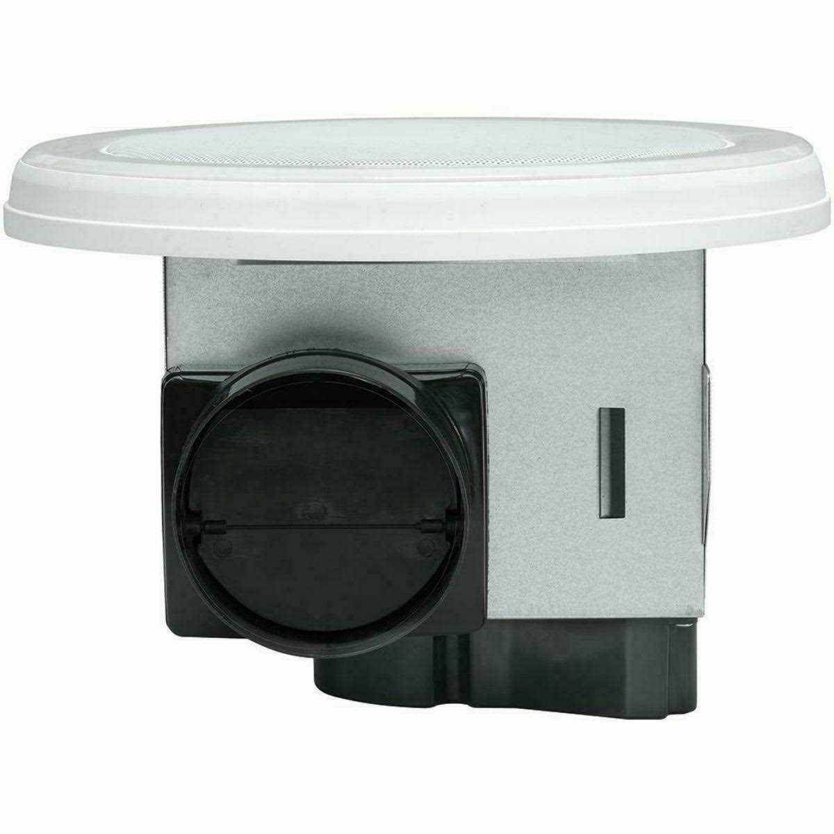 Home NetWerks 80 CFM Ceiling Mount Bluetooth Stereo Speaker Bathroom Exhaust Fan - Image 4