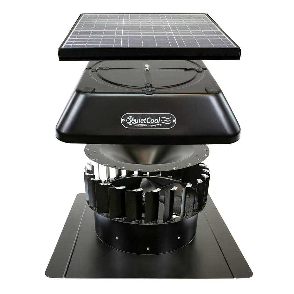 Alternative view of QuietCool 40 Watt Solar Powered Roof Mount Attic Fan