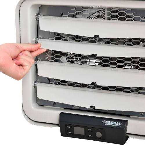 Global Industrial Unit Heater Horizontal Downflow with Remote 246726 - Image 2