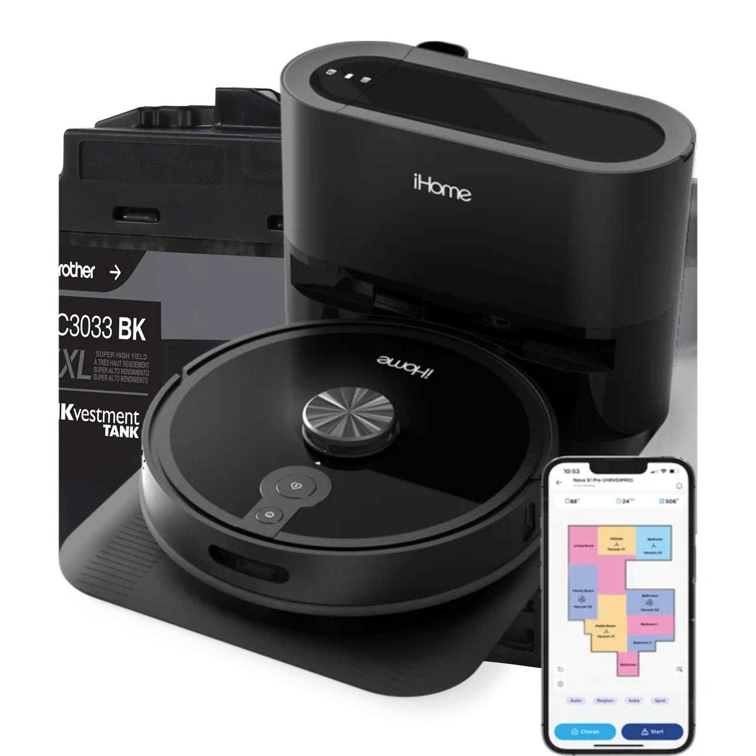 iHome AutoVac Nova S1 Pro Self Empty Robot Vacuum
