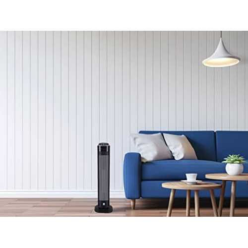 Hunter 30 Digital Ceramic Oscillating Tower Heater with Remote Control - Image 2
