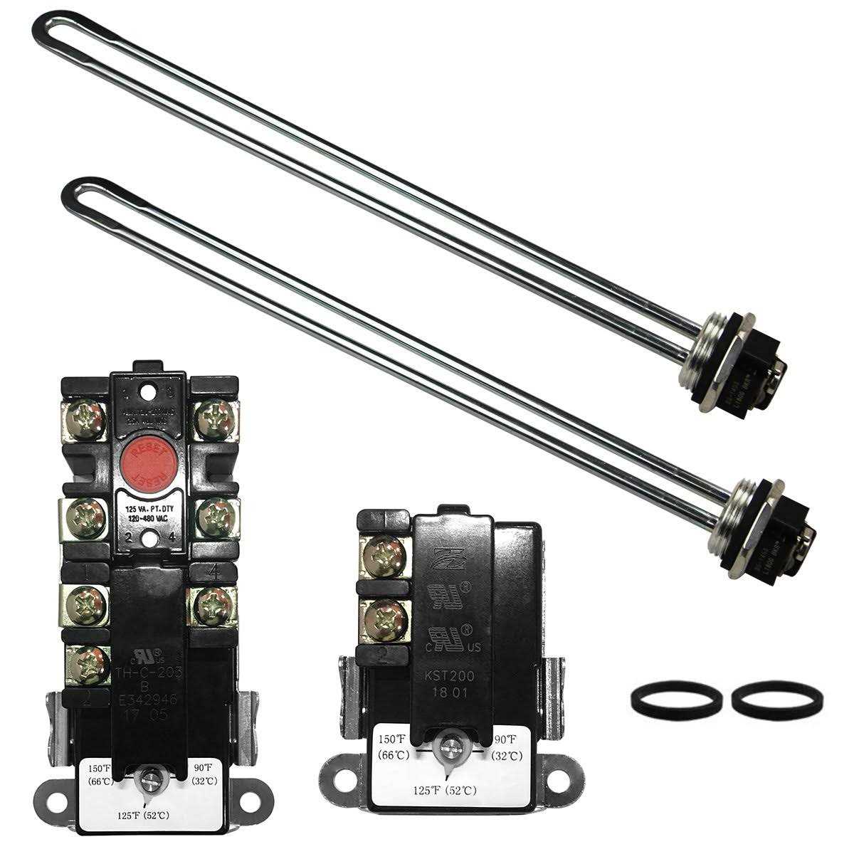 Dromix EWH-01 Electric Water Heater Tune-Up Kit Includes Two Water Heater Thermostats