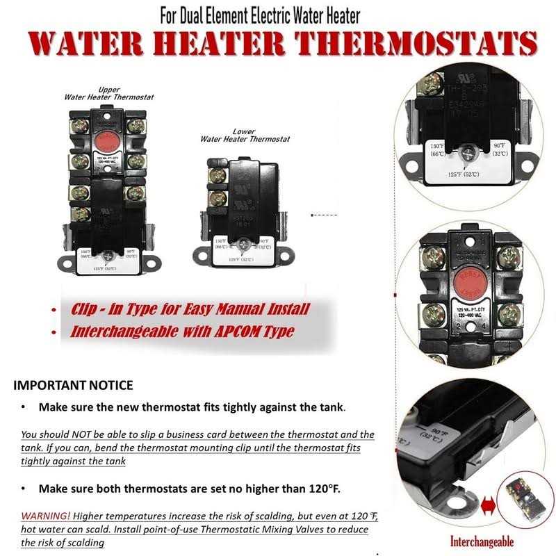 Alternative view of Dromix EWH-01 Electric Water Heater Tune-Up Kit Includes Two Water Heater Thermostats