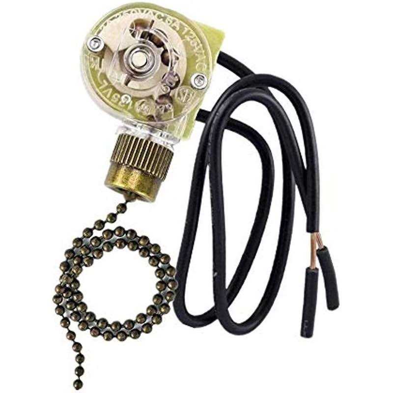 Hunter Switch Ceiling Fan Light Switch Zing Ear Pull Chain Switch ZE-109 Fan Light Switch