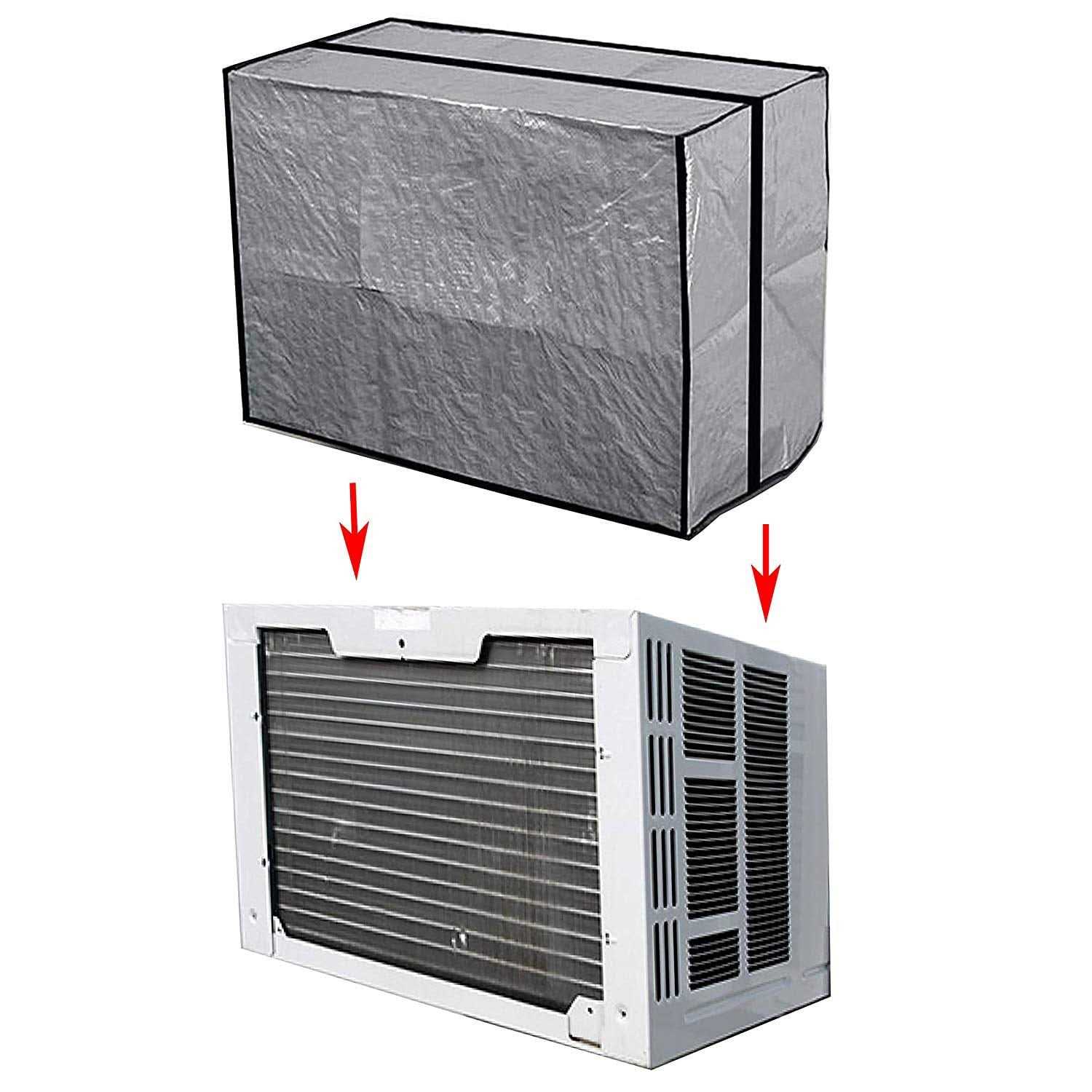 Alternative view of Outdoor Window AC Cover Air Conditioner Protects Window-style Air Conditioners From Dirt and Debris in the Off-Season