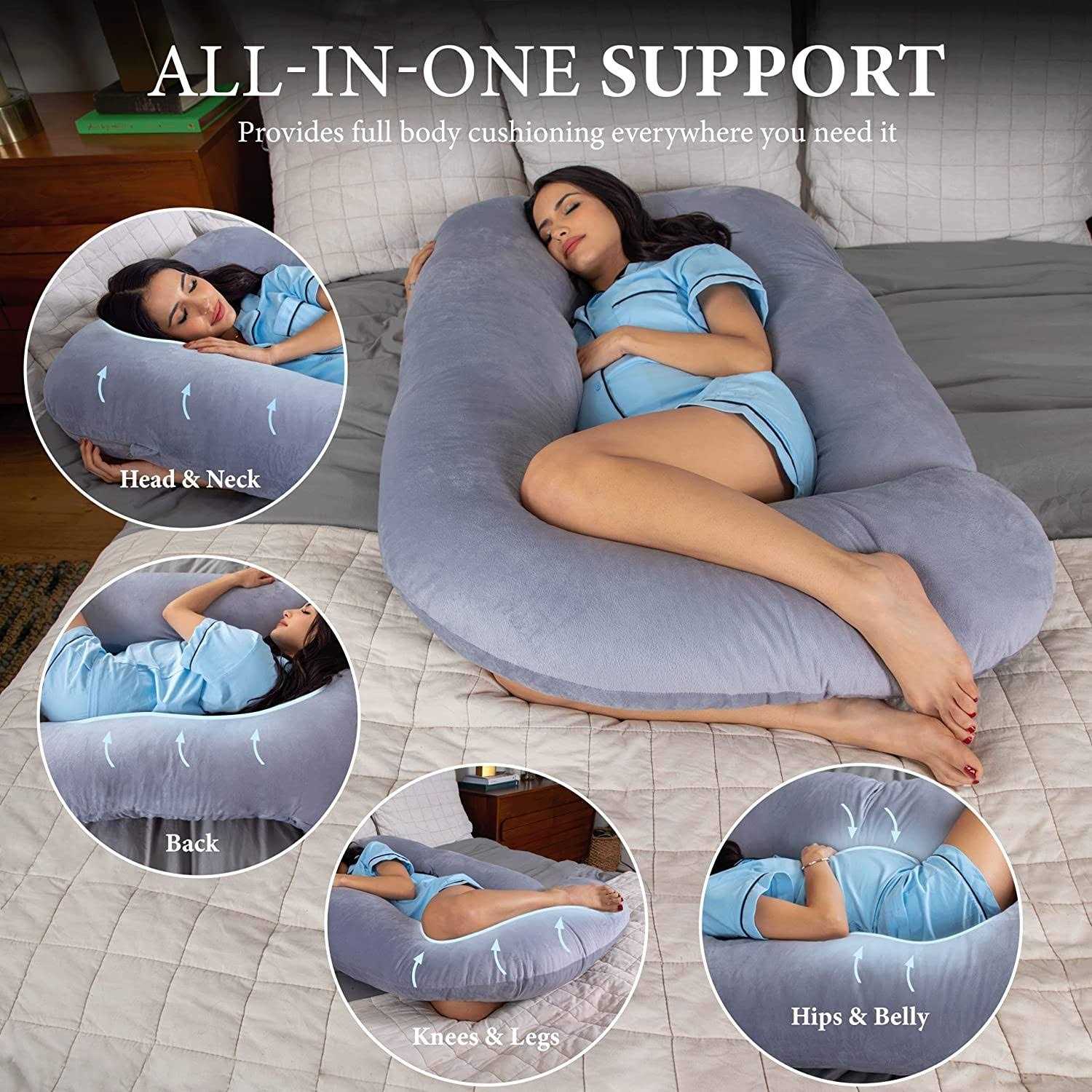 Pharmedoc Pregnancy Pillow U-Shape Body Pillow - Image 5