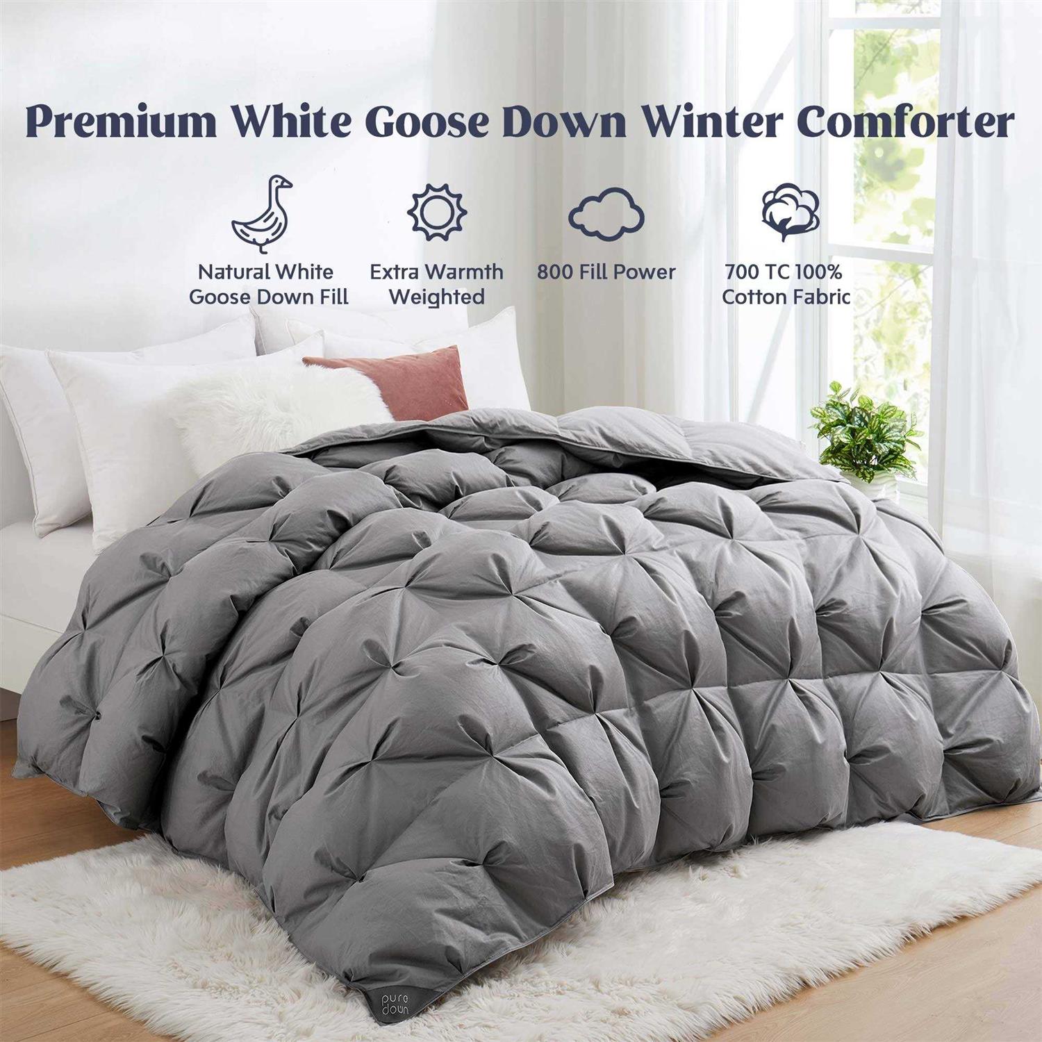 Puredown 800 Fill Power White Goose Down Comforter - Image 5