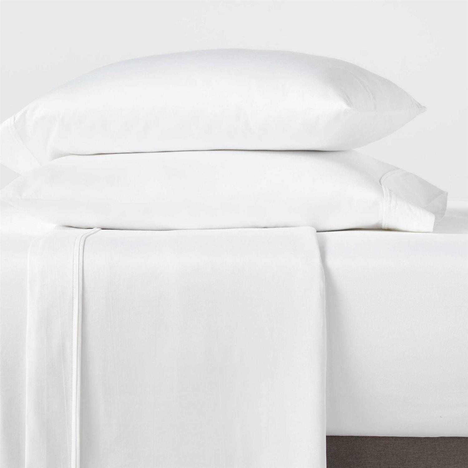 Threshold 300 Thread Count Ultra Soft Flat Sheet - Image 3