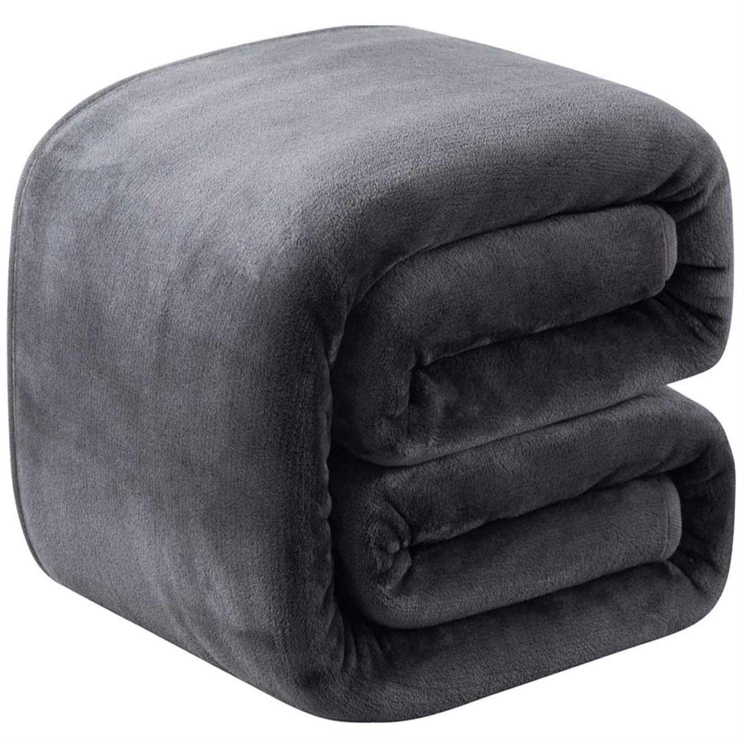 Richave Polar Fleece Blankets Size for The Bed Extra Soft Brush Fabric Super Warm Sofa Blanket
