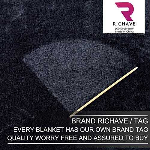 Alternative view of Richave Polar Fleece Blankets Size for The Bed Extra Soft Brush Fabric Super Warm Sofa Blanket
