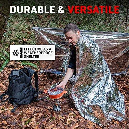 72 Hrs Mil-spec Emergency Mylar Thermal Space Survival Blankets - Image 4